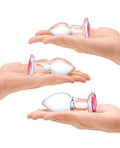 Glas Glas 3 pc Heart Jewel Glass Anal Training Kit - Image 4