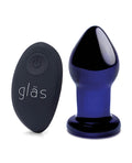 Glas Glas 3.5" Rechargeable Vibrating Butt Plug - Blue - Image 2