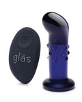 Glas Glas 4" Rechargeable Vibrating Dotted G Spot/P Spot Plug - Blue - Image 2