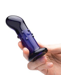 Glas Glas 4" Rechargeable Vibrating Dotted G Spot/P Spot Plug - Blue - Image 4
