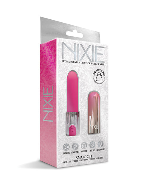 Nixie Nixie Smooch Rechargeable Lipstick Vibrator - Pink Ombre