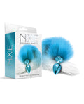 Nixie Nixie Metal Butt Plug w/Faux Fur Tail - Blue Metallic - Image 2