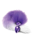 Nixie Nixie Metal Butt Plug w/Faux Fur Tail - Purple Metallic - Image 3