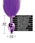 Nixie Nixie Metal Butt Plug w/Faux Fur Tail - Purple Metallic - Image 4