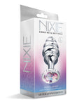 Nixie Nixie Honey Dipper Ribbed Metal Rainbow Jeweled Butt Plug - Large - Image 4