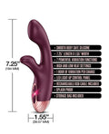 Zola Zola Rechargeable Silicone Dual Massager - Burgundy/Rose Gold - Image 4