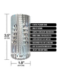MSTR B8 MSTR B8 Balls to the Wall Clear-View Beaded Stroker - Clear - Image 5