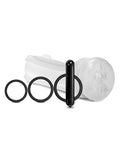 Happy Ending MSTR B8 Squeeze Box Vibrating Pussy Pack - Kit of 5 Clear - Image 2