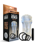 Happy Ending MSTR B8 Squeeze Box Vibrating Pussy Pack - Kit of 5 Clear - Image 3