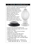 Gender X Gender X Crystal Ball Plug w/Suction Cup - Clear - Image 2