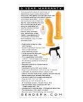 Gender X Gender X Sweet Embrace Dual Motor Strap On Vibe w/Harness - Yellow - Image 2