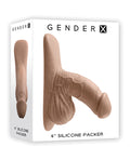 Gender X Gender X 4" Silicone Packer - Tan