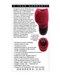 Gender X Body Kisses Vibrating Suction Massager - Red/Black (2)