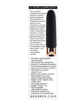 Gender X Gender X The Gold Standard Rechargeable Silicone Bullet - Black/Rose Gold - Image 2