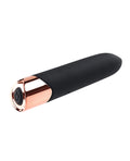 Gender X Gender X The Gold Standard Rechargeable Silicone Bullet - Black/Rose Gold - Image 5