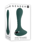 Gender X Gender X Goes Anywhere Vibrating Silicone Plug - Teal