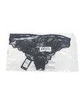 House of Desire Bella Lace Up Tanga Panty w/Jewel Detail - Black XL - Image 3