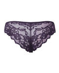House of Desire Bella Lace Up Tanga Panty w/Jewel Detail - Purple LG - Image 5