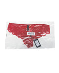 House of Desire Bella Lace Up Tanga Panty w/Jewel Detail - Red 3X/4X - Image 3