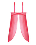 House of Desire Eden Mesh Chemise Mini Dress w/Keyhole Cutout Details - Coral 3X/4X - Image 5