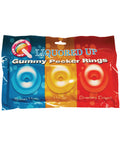 Liquored Up Liquored Up Pecker Gummy Rings - Pack of 3