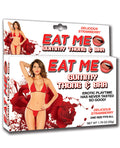 Hott Products Eat Me Gummy Thong & Bra - Strawberry