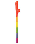 Rainbow Rainbow Pecker Straws Pack of 10 - Image 2