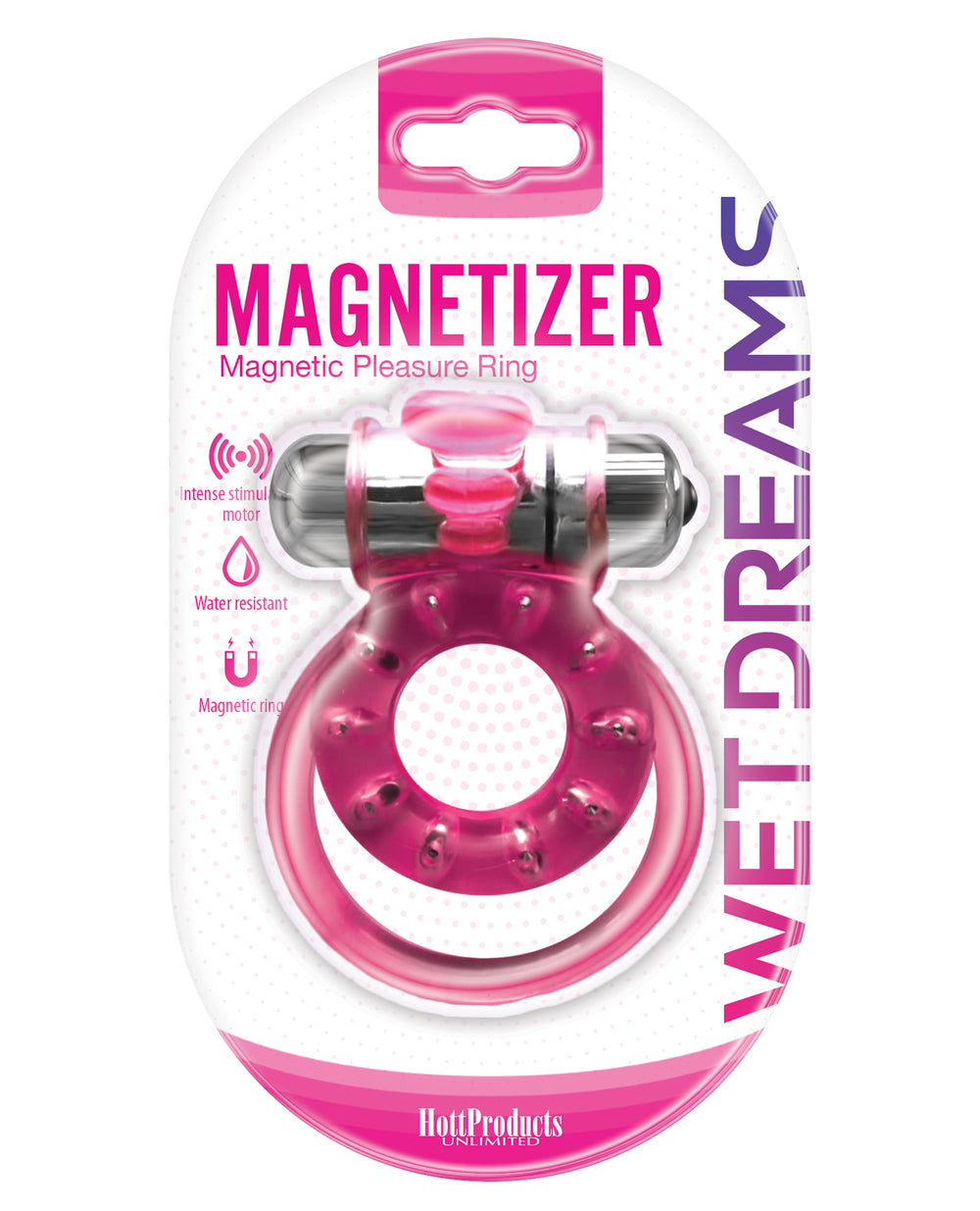 Wet Dreams Wet Dreams Magnetizer Magnetic Pleasure Ring - Pink