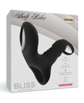 Bliss Bliss Shaft Rider Vibrating Cock Ring Sleeve - Black