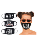 Hott Products Hott Products Mask-erade Masks - F Covid/WTF?/New Normal X Pack of 3 - Image 2