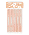 Cock Suckers Cock Suckers Pecker Straws - Vanilla Lovers Pack of 10
