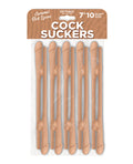 Cock Suckers Cock Suckers Pecker Straws - Caramel Lovers Pack of 10