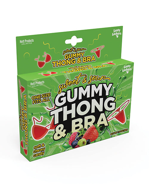 Sweet &amp; Sour Sweet & Sour Gummy Thong & Bra