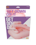 Hott Products Get Down On It Inflatable Cushion w/Remote Controlled Dildo & Wrist/Leg Strap