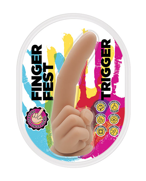 Finger Fest Finger Fest Trigger Dildo - Flesh