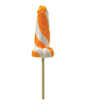 Hott Products Cock Tailz Liquor Flavored Pecker Pops - Sex on the Beach Orange/White Stripe - Image 2