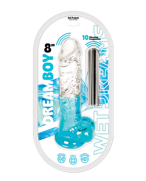 Not Regular Toys Wet Dreams Dream Boy 8" Jelly Vibrator - Blue