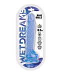 Not Regular Toys Wet Dreams Blue Balls 6.5" Suction Cup Dildo - Blue - Image 2