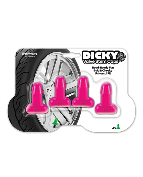 Not Regular Toys Dicky Valve Step Caps - Pink 4 Pack