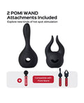 Honey Play Box Horns Pomi Wand Attachments Bundle - Black - Image 2