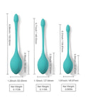 Honey Play Box Bluebell Floral 3 Size & Weight Kegel Ball Exercise Set - Blue - Image 4