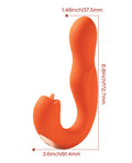 Joi Pro Rotating Head G-Spot Vibrator & Clit Licker w/Remote - Orange (4)