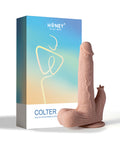 Honey Play Box Colter App Controlled Realistic 8.5" Thrusting Dildo Vibrator w/Clit Licker - Ivory - Image 5