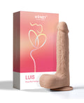 Honey Play Box Luis App Controlled Realistic 8.5" Thrusting Dildo Vibrator - Ivory - Image 5