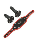 Honey Play Box Kinky Play Box Triple Thrill Strap-On Harness Kit - Black/Red