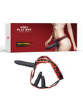 Honey Play Box Kinky Play Box Triple Thrill Strap-On Harness Kit - Black/Red - Image 4
