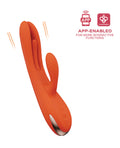 Honey Play Box Terri App Controlled Kinky Finger Tapping Rabbit Vibrator - Orange - Image 4