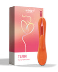 Honey Play Box Terri App Controlled Kinky Finger Tapping Rabbit Vibrator - Orange - Image 5