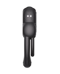 Honey Play Box Anello Vibrating Double Cock Ring w/Clitoral Stimulator - Black - Image 3