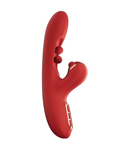 Honey Play Box Tickler Wiggling G-Spot Vibrator & Tapping Clitoral Stimulator - Red